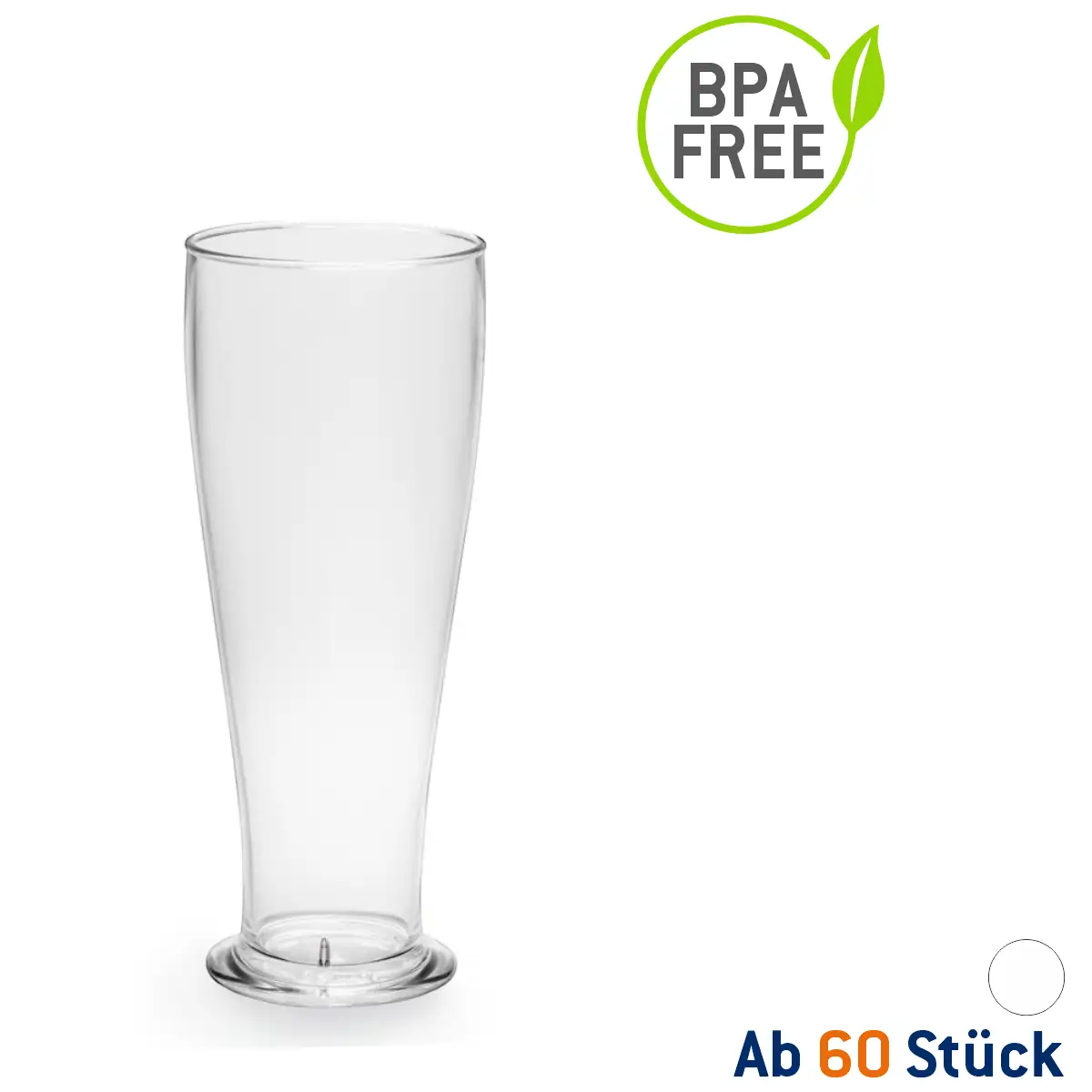 Mehrweg-Weizenbierglas Bavaria Druck: ohne Druck